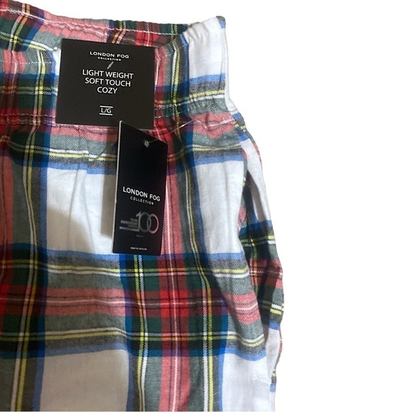 London Fog Pajama Pants Lounge Pants Women’s Size Large Pockets Drawstring NWT - Picture 7 of 7
